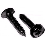 Trim / Finishing Screws - Black Oxide Sm Hd w/ Flush Washer